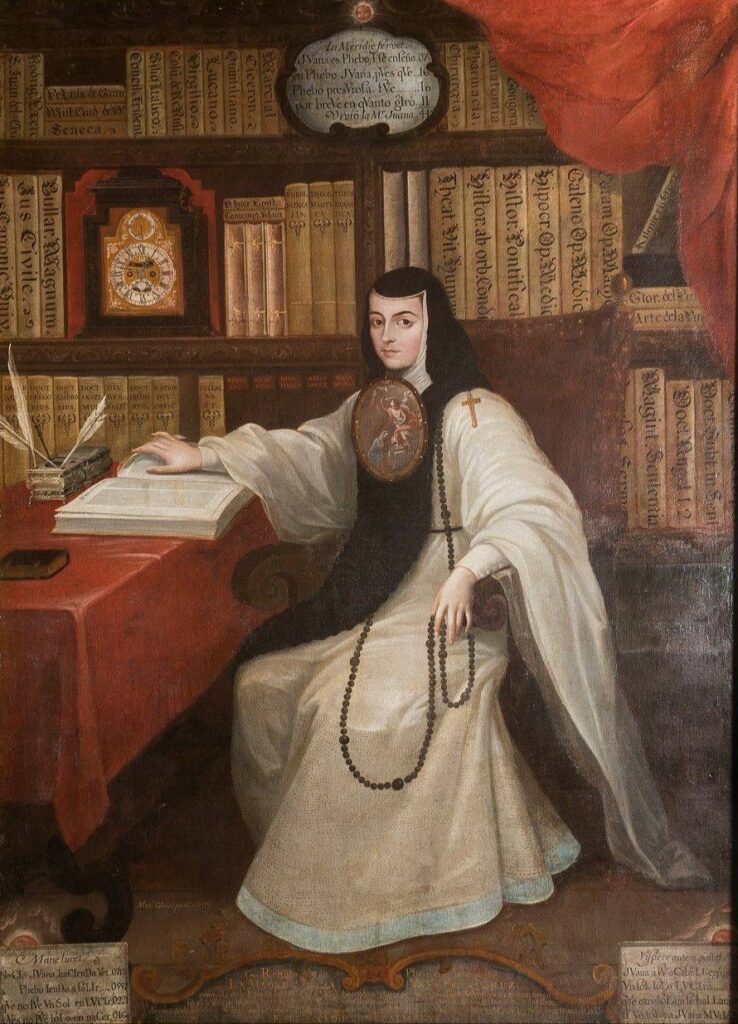Retrato de Sor Juana Inés de la Cruz, obra de Miguel Cabrera